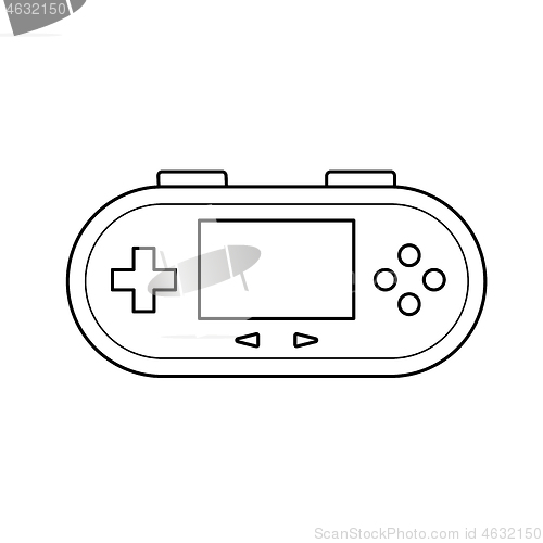 Image of Gamepad line icon.