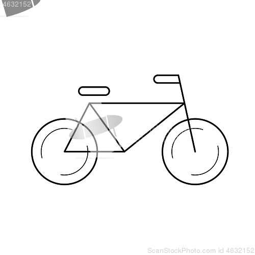 Image of Bicycle line icon.