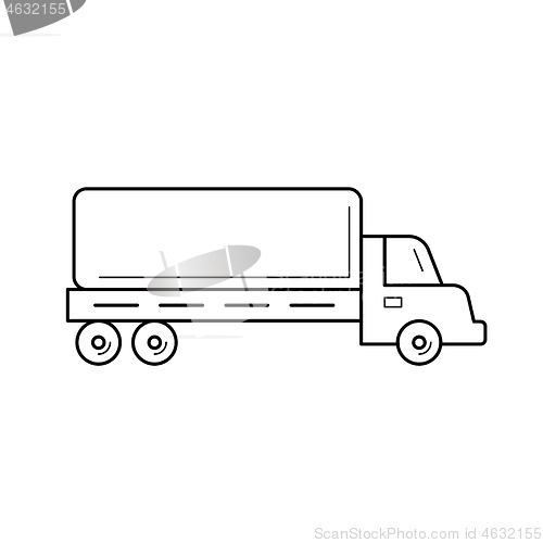 Image of Lorry line icon.