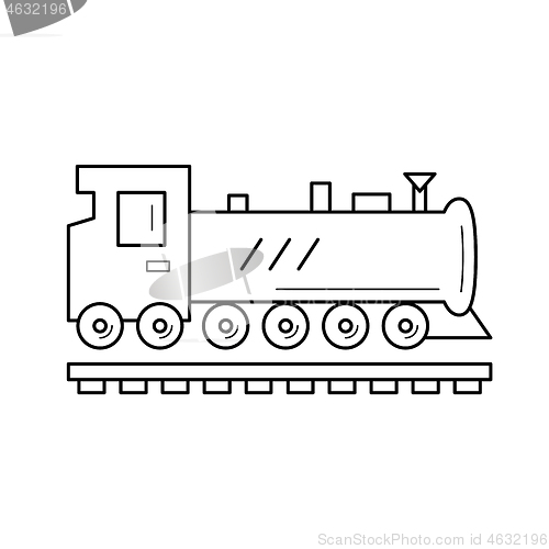 Image of Train line icon.