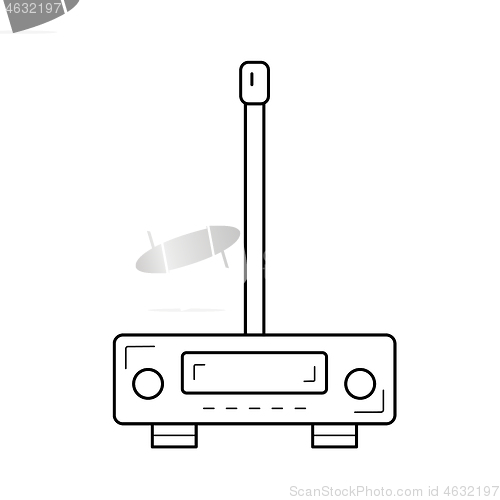 Image of Transmitter line icon.