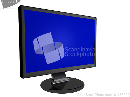 Image of Monitor with Blank Screen