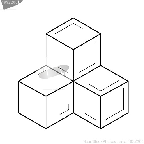 Image of Module line icon.