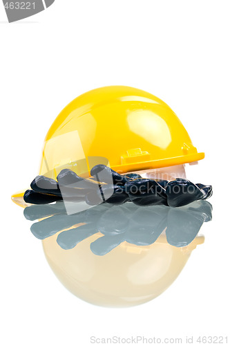 Image of Construction Hat and Gloves