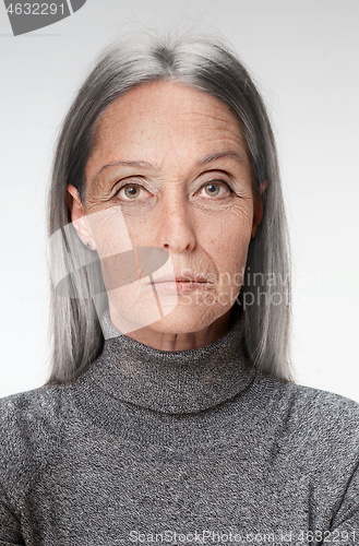 Image of Portrait of senior woman