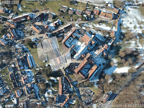 Image of aerial view over Bebenhausen Monastery Germany