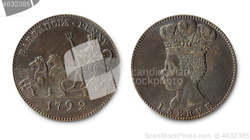 Image of Barbados copper penny