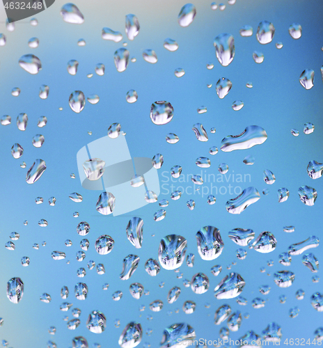 Image of Water Drops on Glass