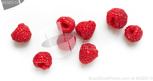 Image of fresh ripe raspberries