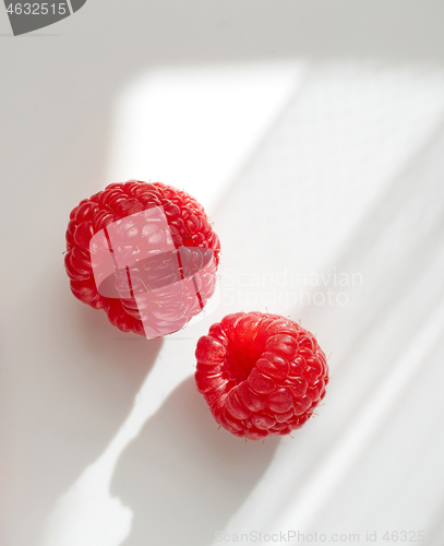 Image of fresh ripe raspberries