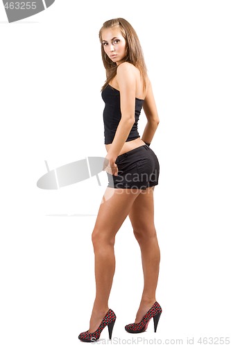 Image of the sexy young beauty woman. Isolated on white 3