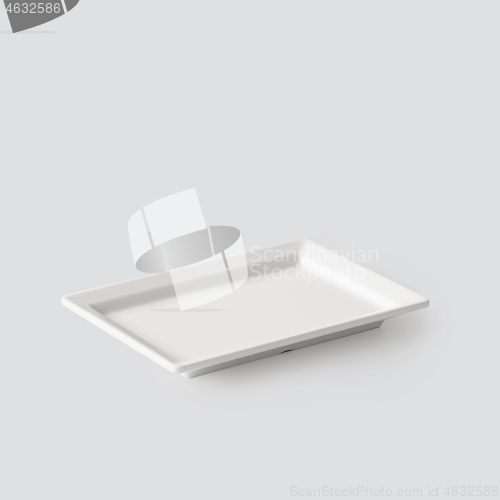 Image of empty white plate