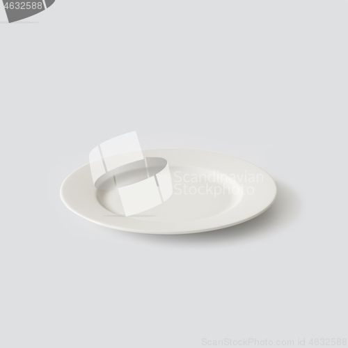 Image of empty white plate