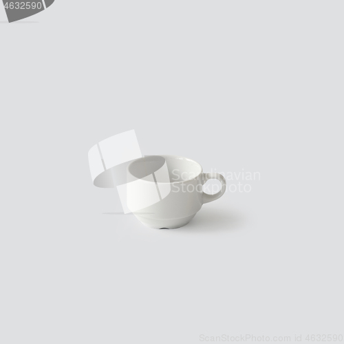Image of empty white coffee cup