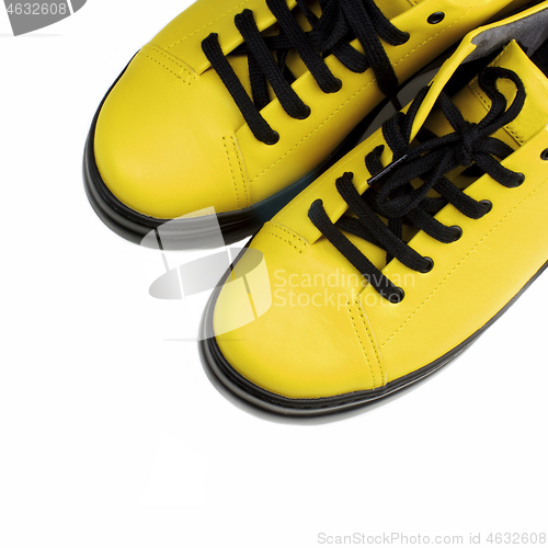 Image of Noses of Luxury Yellow Shoes