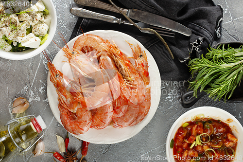 Image of boiled shrimps