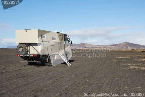 Image of Big camping truck in Iceland