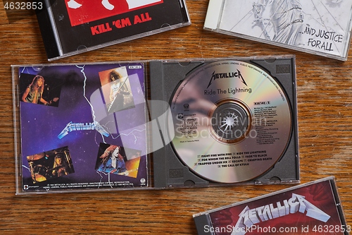 Image of Metallica Ride The Lightning and other CDs