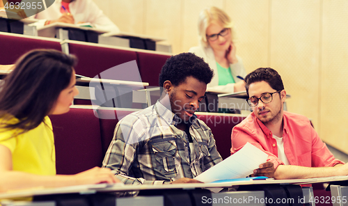 Image of group of international students in lecture hall