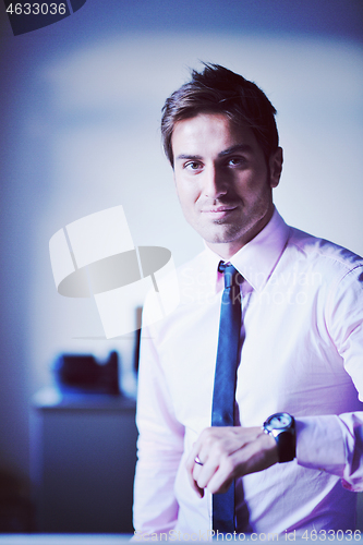 Image of young businessman at office