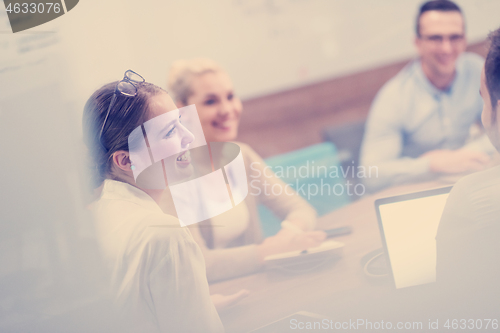 Image of Startup Business Team At A Meeting at modern office building