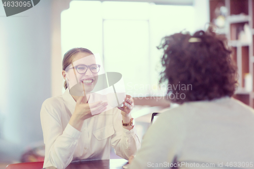 Image of startup Business team Working With laptop in creative office