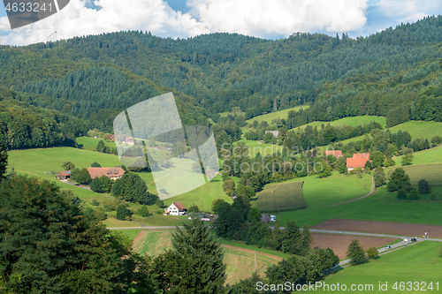 Image of forest hill in south germany