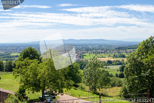 Image of view from Castle Hochburg at Emmendingen