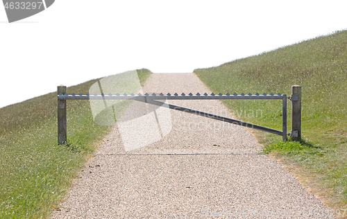 Image of The Netherlands: Road on a dyke is closed