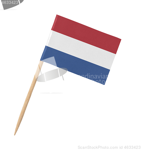 Image of Small paper dutch flag on wooden stick