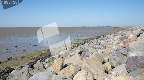 Image of The mud flats on the waddensea