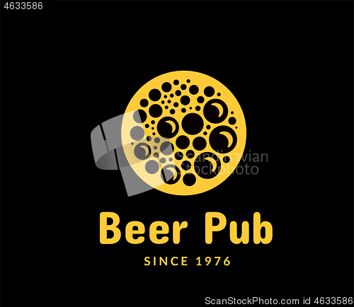 Image of Beer pub logo vector illustration