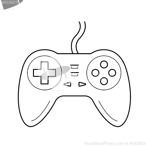 Image of Gamepad line icon.