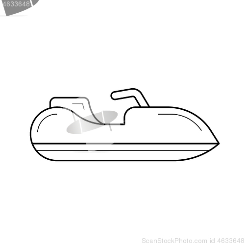 Image of Jet ski line icon.