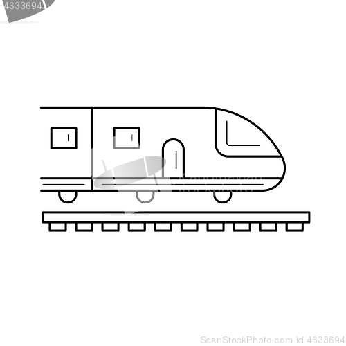 Image of Journey subway train line icon.