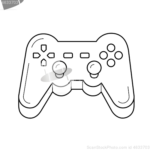 Image of Gamepad line icon.