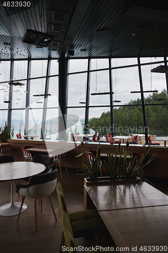 Image of Empty restaurant indoor during coronavirus