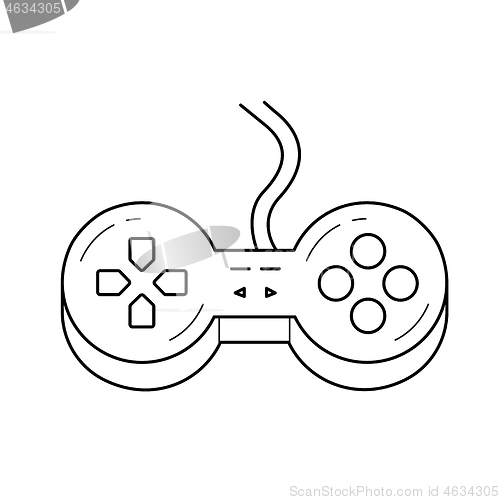 Image of Gamepad line icon.