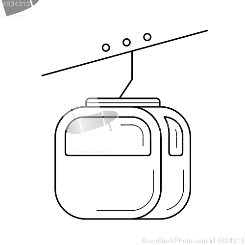 Image of Cable railway line icon.