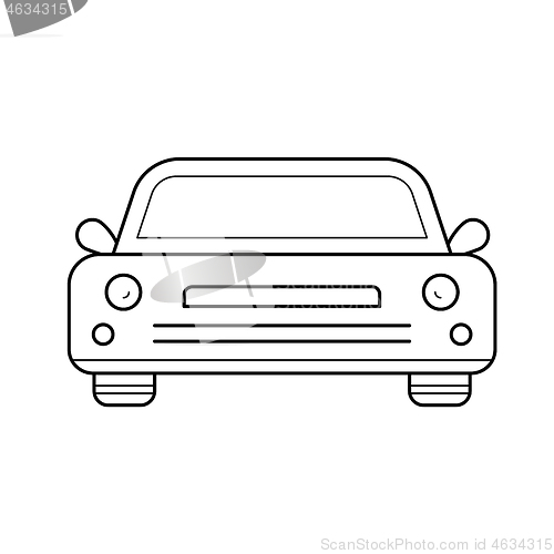 Image of Sedan car line icon.