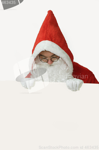 Image of Santa with White Advertising Space