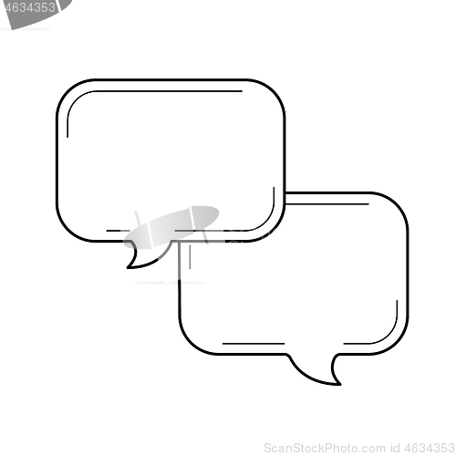 Image of Chat line icon.