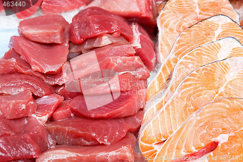 Image of Tuna and salmon