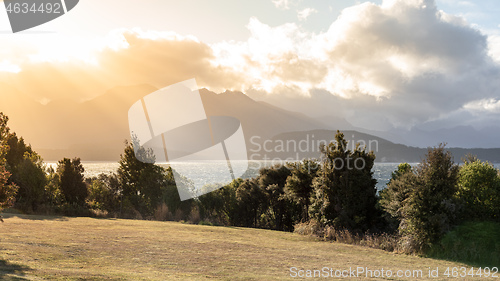 Image of scenery at Lake Te Anau, New Zealand