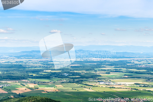 Image of aerial view from Haut-Koenigsbourg in France