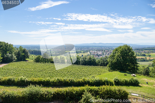 Image of view from Castle Hochburg at Emmendingen