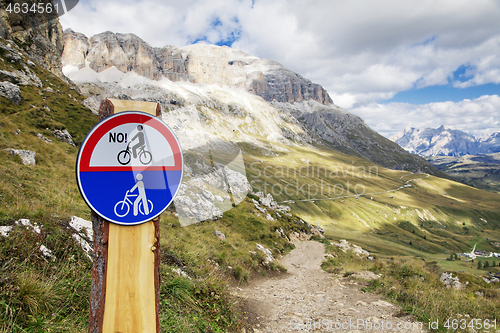 Image of Mountain road in Dolomites