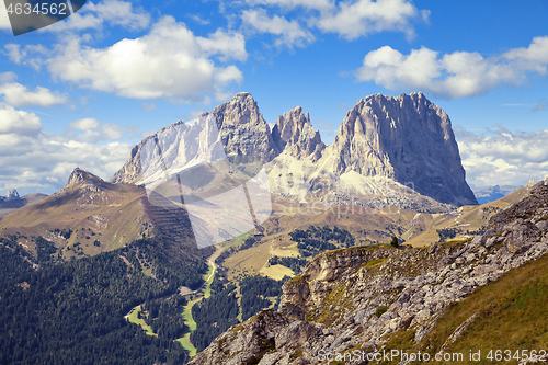 Image of Dolomites mountains landscape