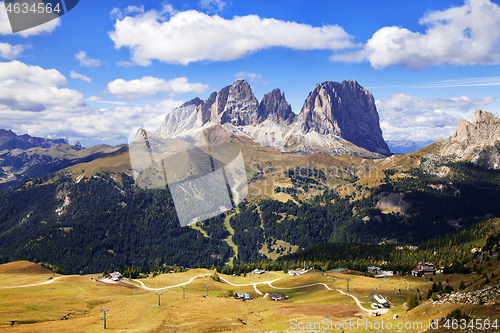 Image of Dolomites mountains landscape