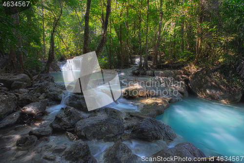 Image of Erawan Waterfall in Thailand